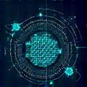 Ikon der symboliserer en kompleks algoritme